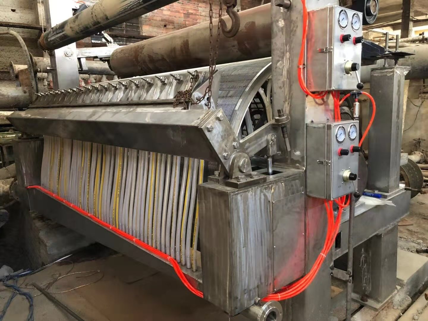 Moule à cylindre Ancien pour machine à papier
